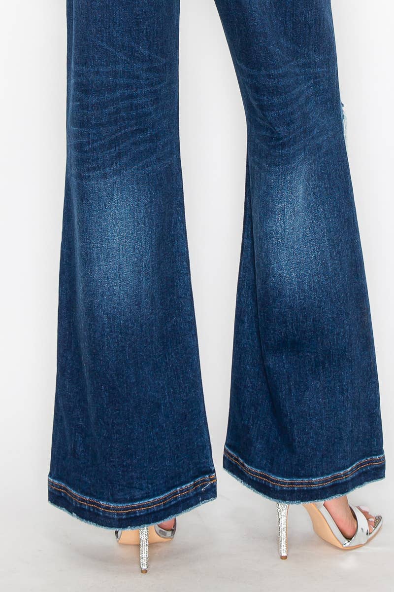 ARTEMIS VINTAGE *HYBRID STYLE* ULTRA HIGH RISE RELAXED FLARE JEANS