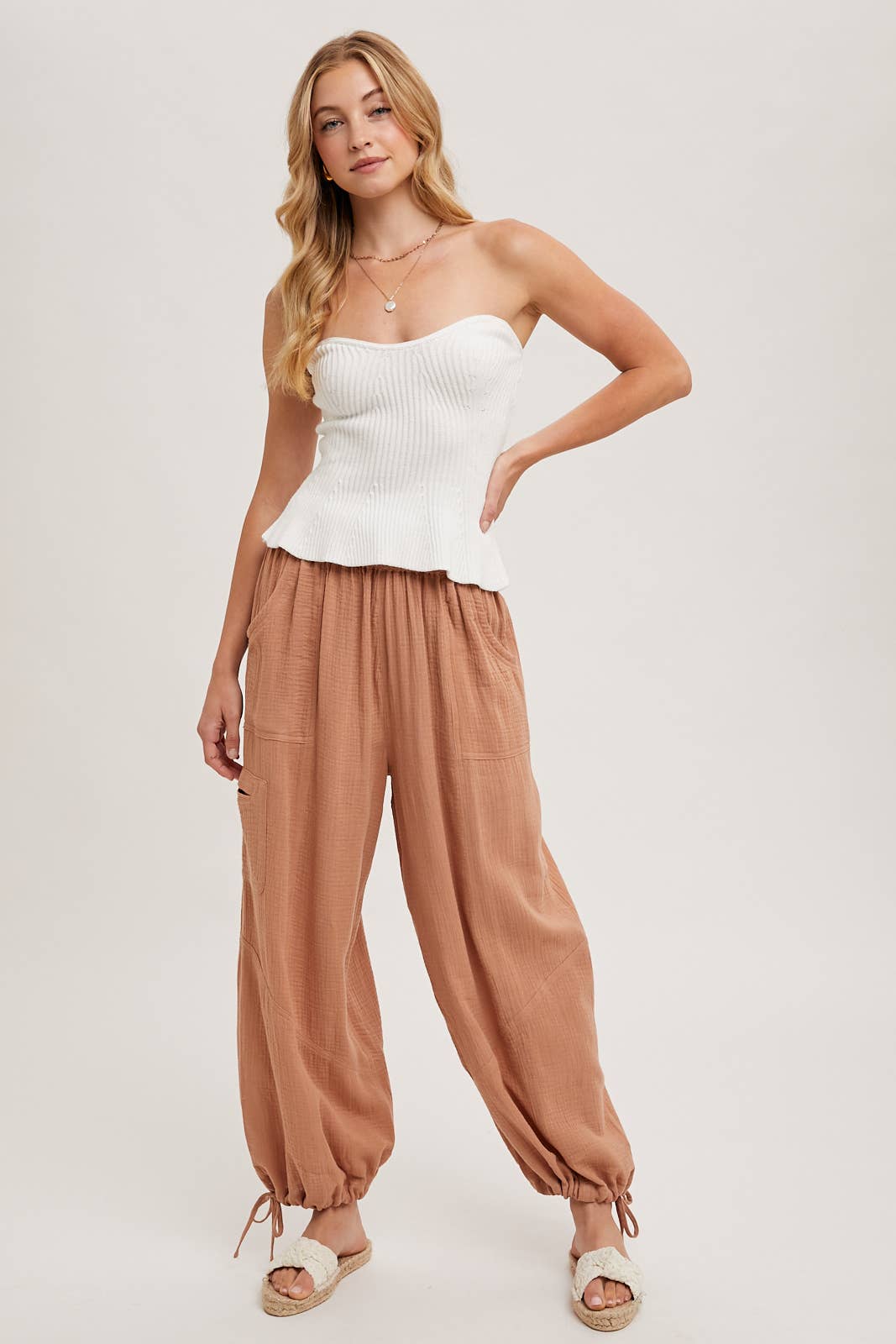 JOGGER HAREM DRAWSTRING PANTS