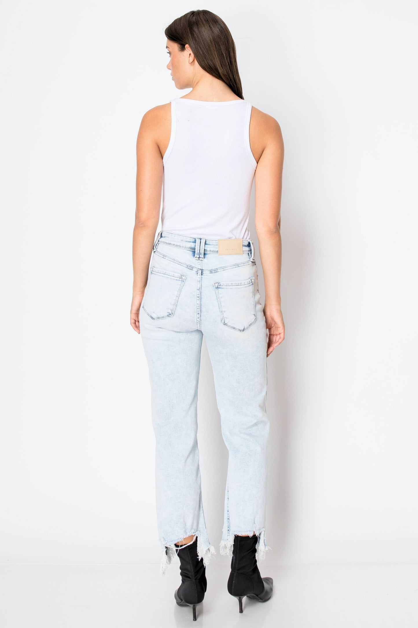 TUMMY CONTROL HIGH RISE MODERN WIDE JEANS