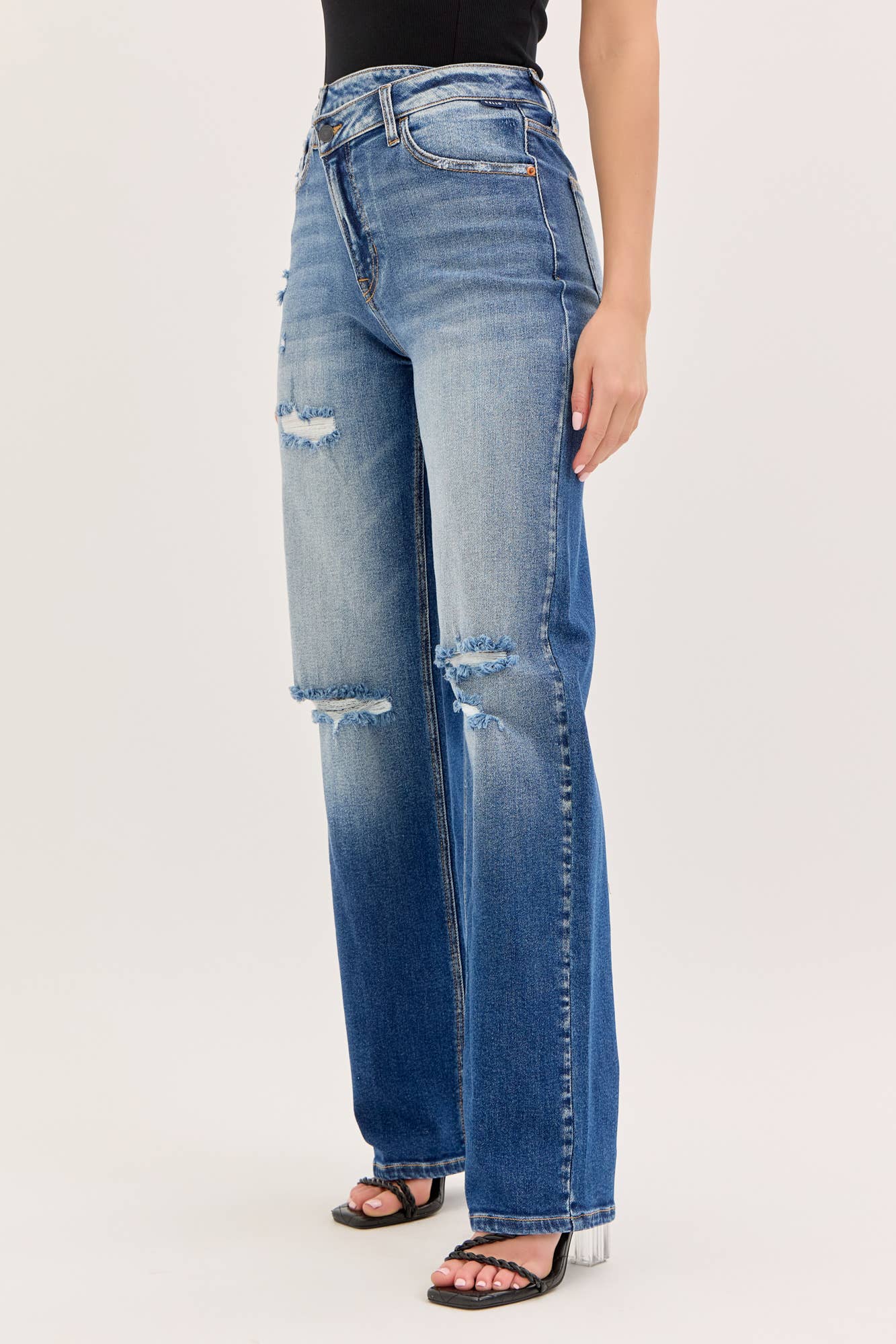 Cello High Rise Dad Jean Re-Positioned Closure