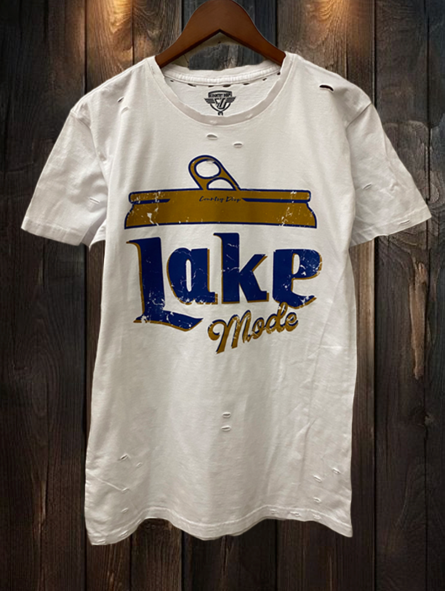 Lake Mode distressed vintage T shirt