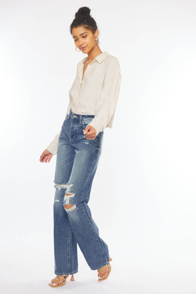 KANCAN WIDE LEG ULTRA HIGH RISE JEAN