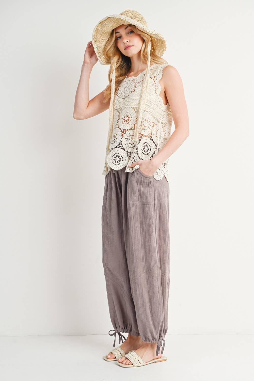 JOGGER HAREM DRAWSTRING PANTS