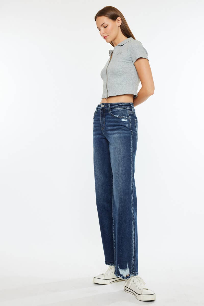 KANCAN HIGH RISE WIDE LEG JEANS