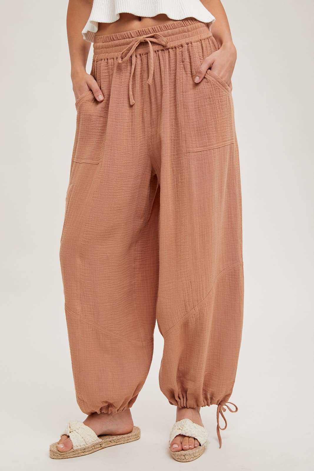 JOGGER HAREM DRAWSTRING PANTS