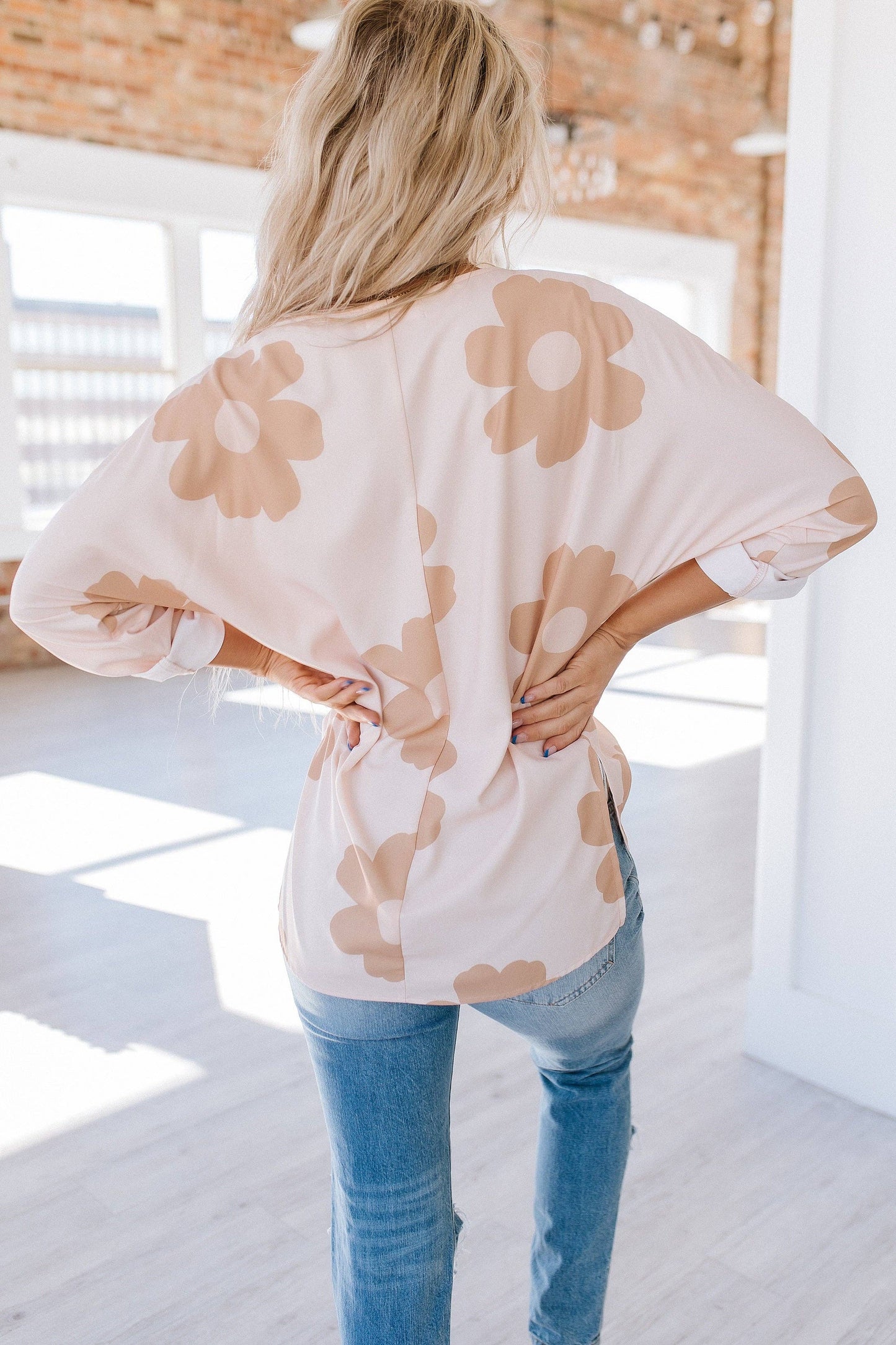 Krystal Flower Print Blouse