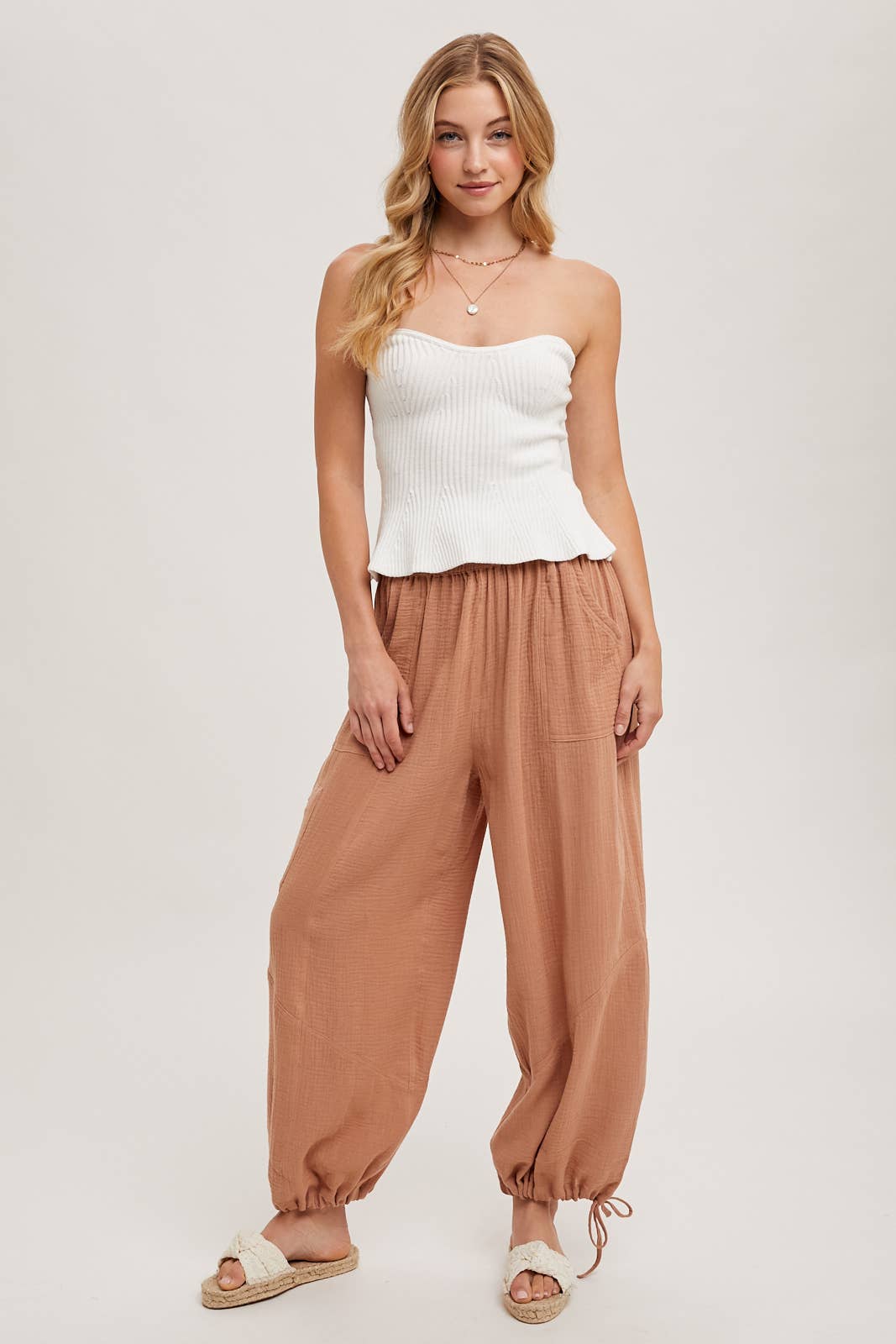 JOGGER HAREM DRAWSTRING PANTS