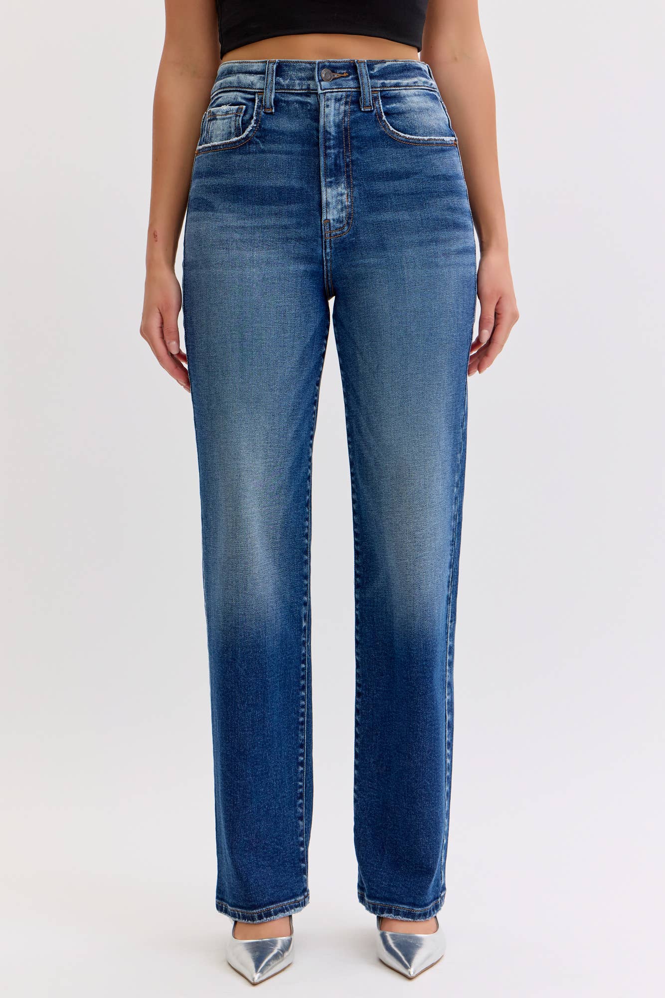Cello Super High Rise Dad Jean