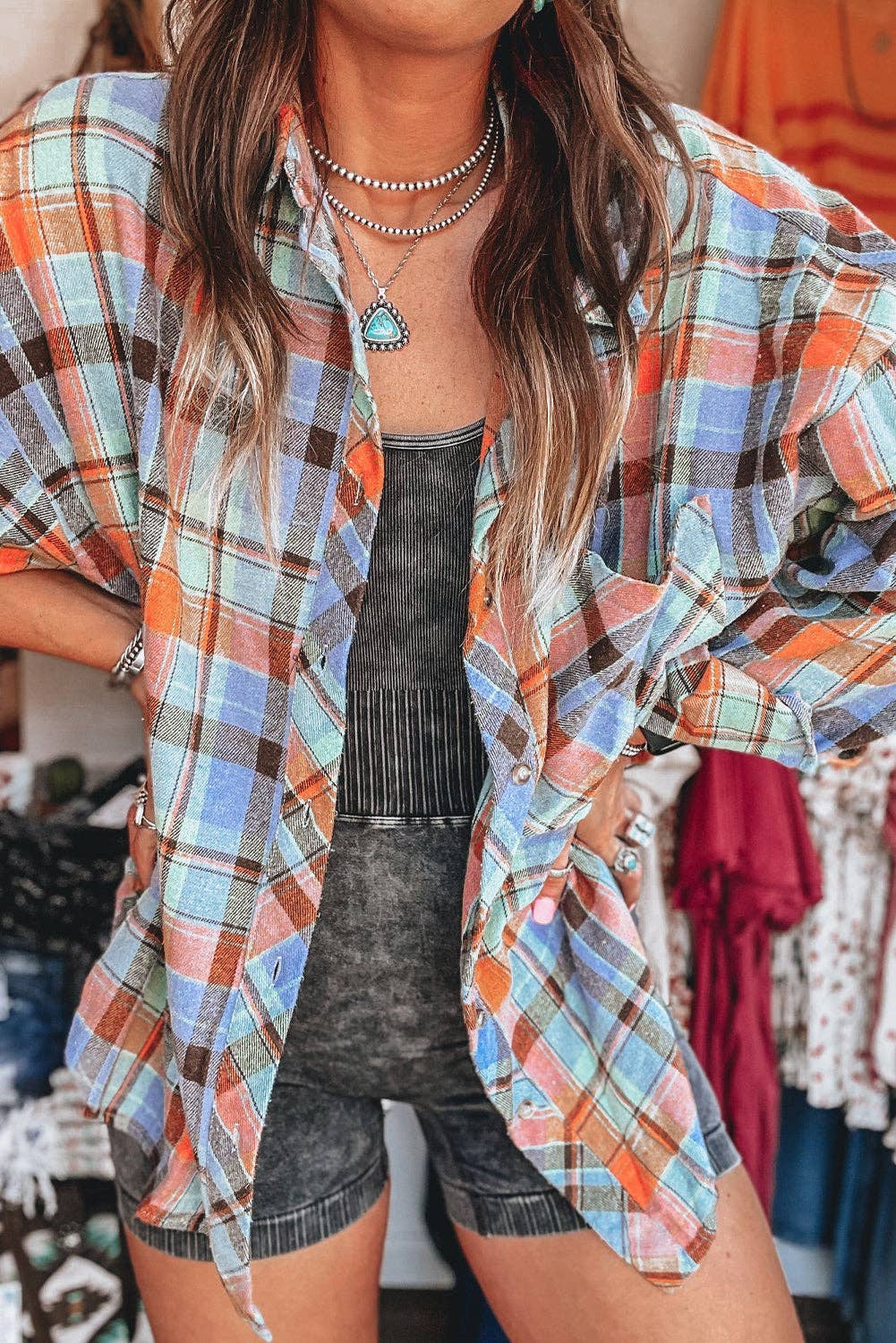 Women's Plaid Loose Vintage Shirt