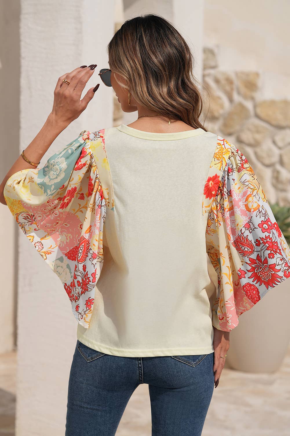 Floral Patchwork Blouse
