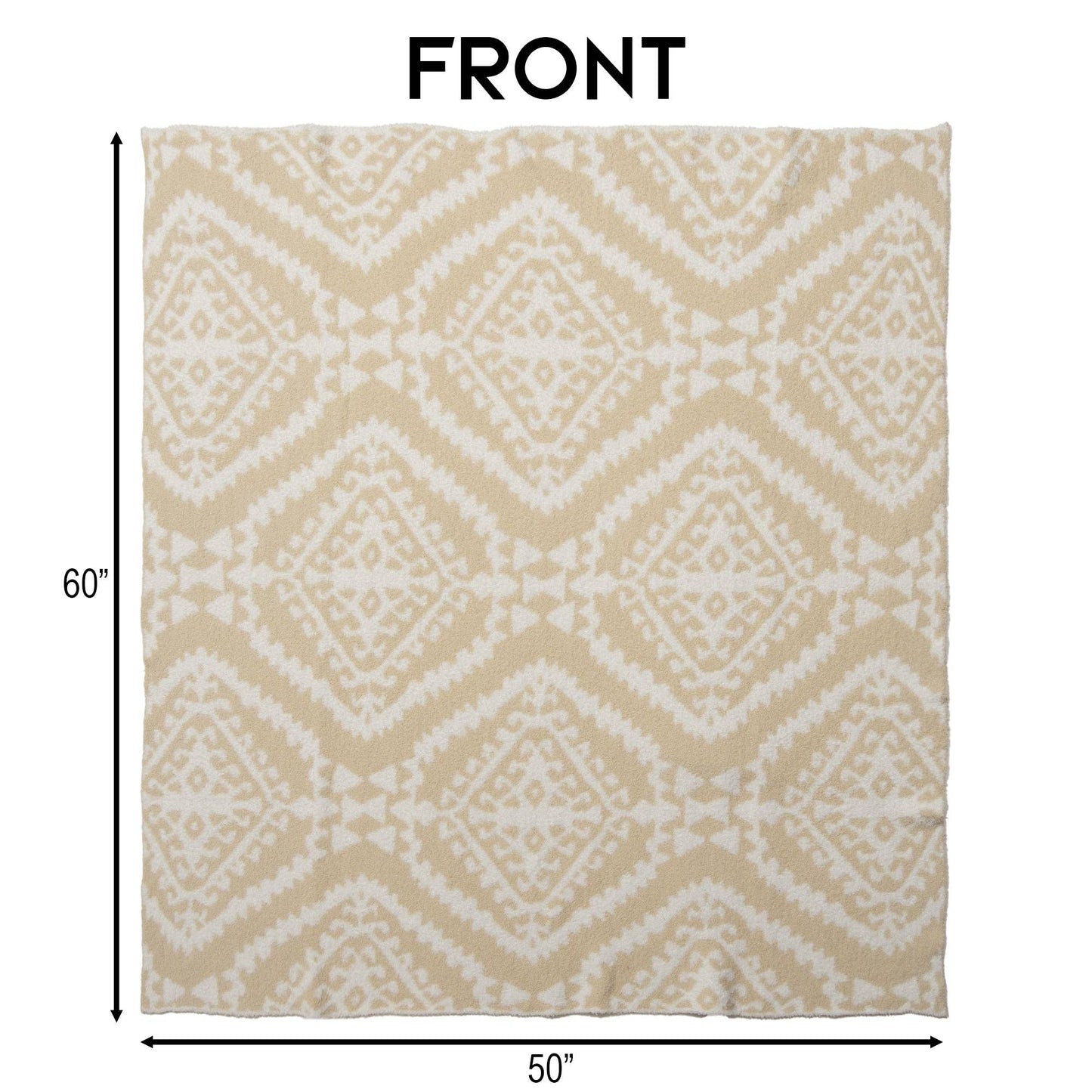 Moroccan Tan Stretchy Throw