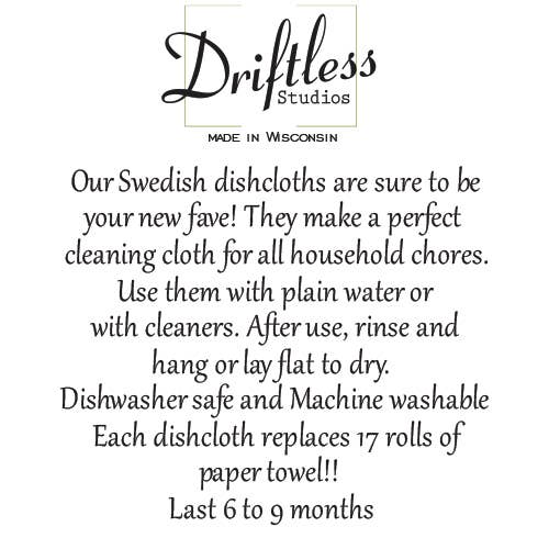 Farmhouse Flowers Swedish Dishcloths