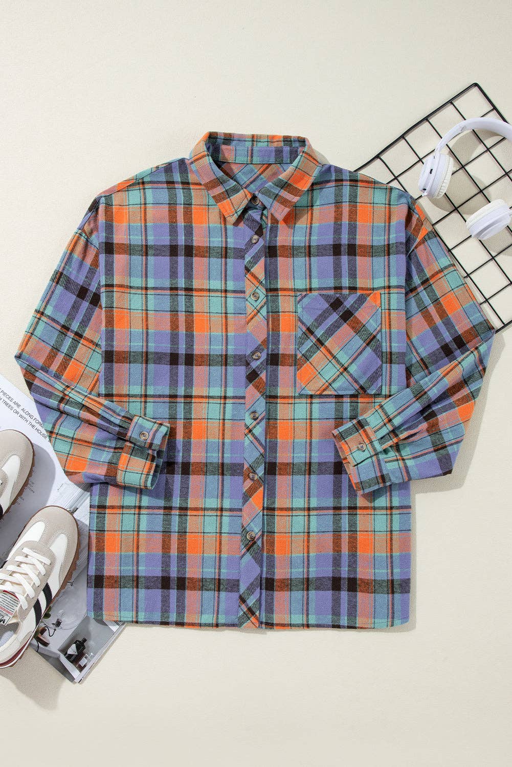 Women's Plaid Loose Vintage Shirt