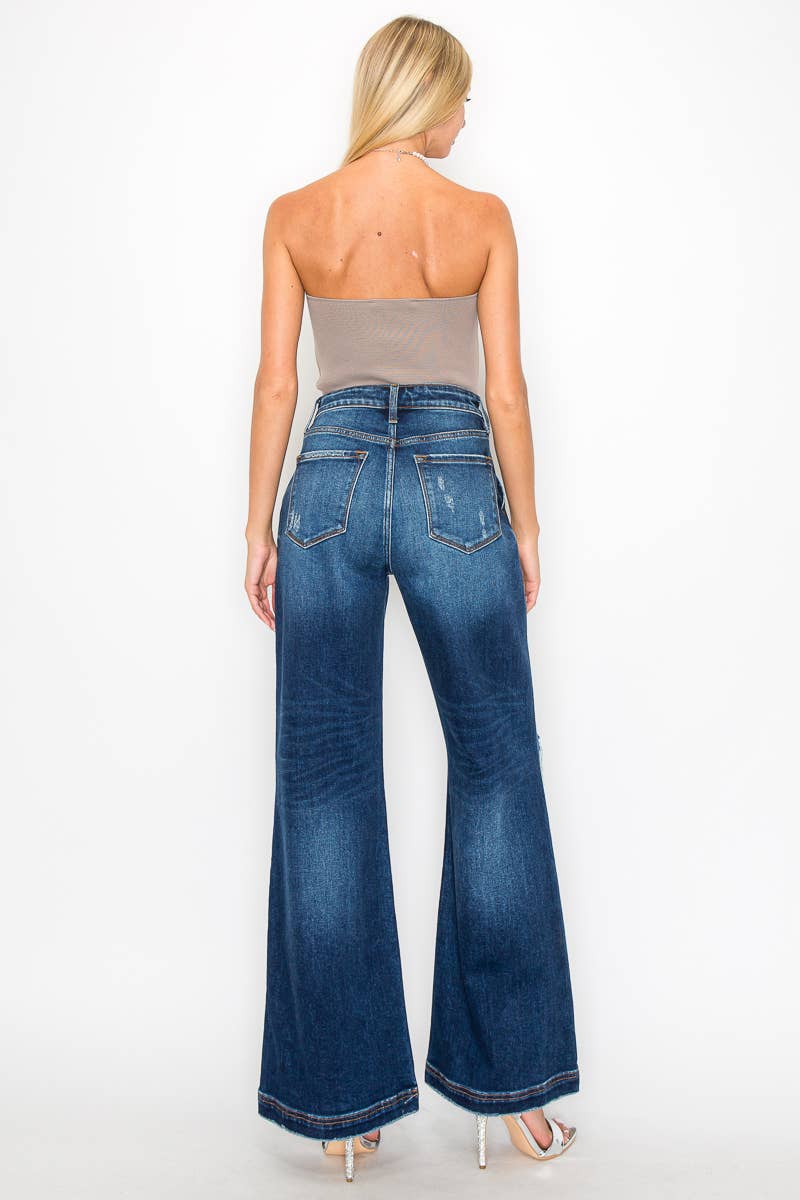 ARTEMIS VINTAGE *HYBRID STYLE* ULTRA HIGH RISE RELAXED FLARE JEANS
