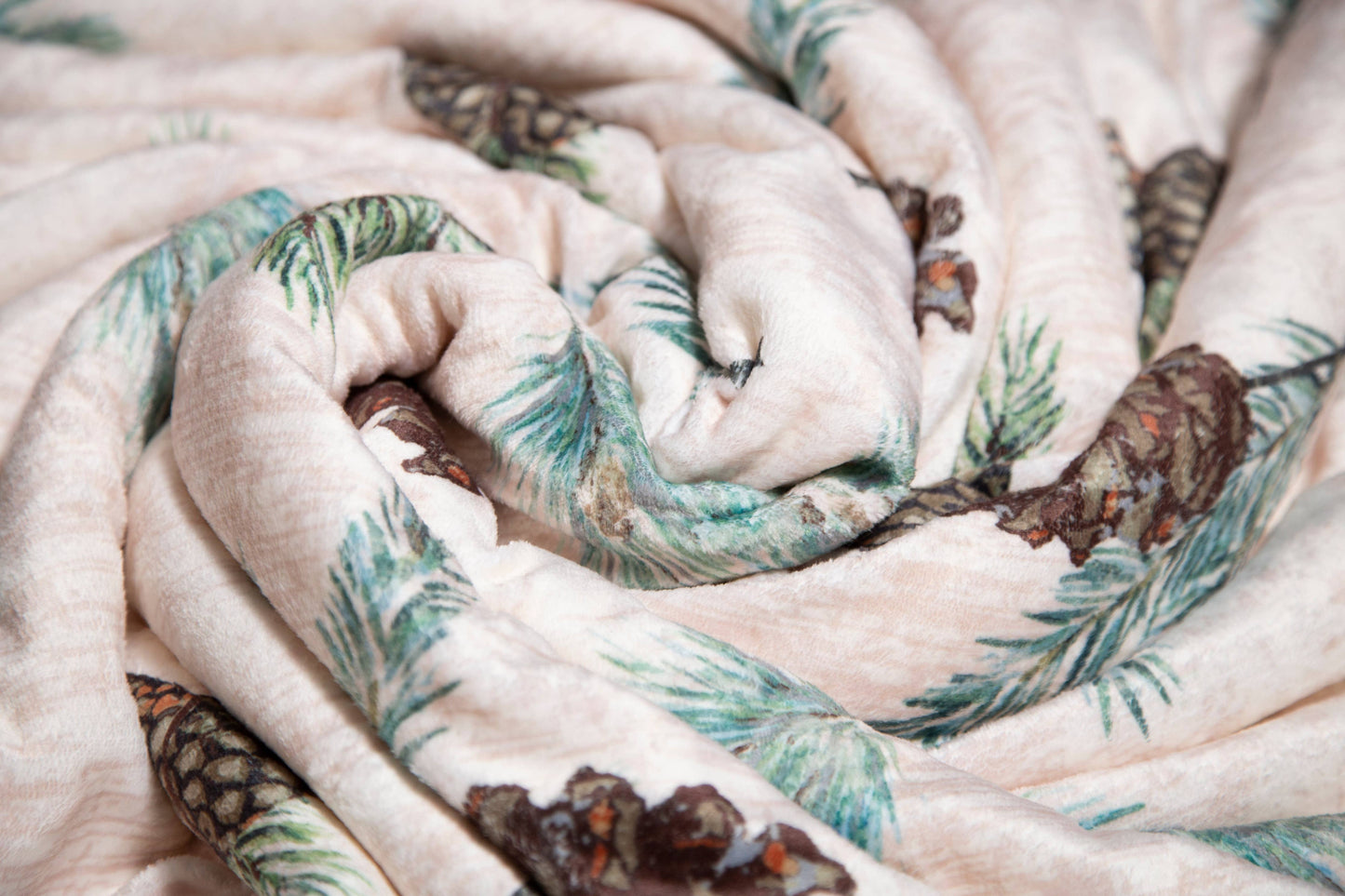 Pinecone Plush Sherpa Throw