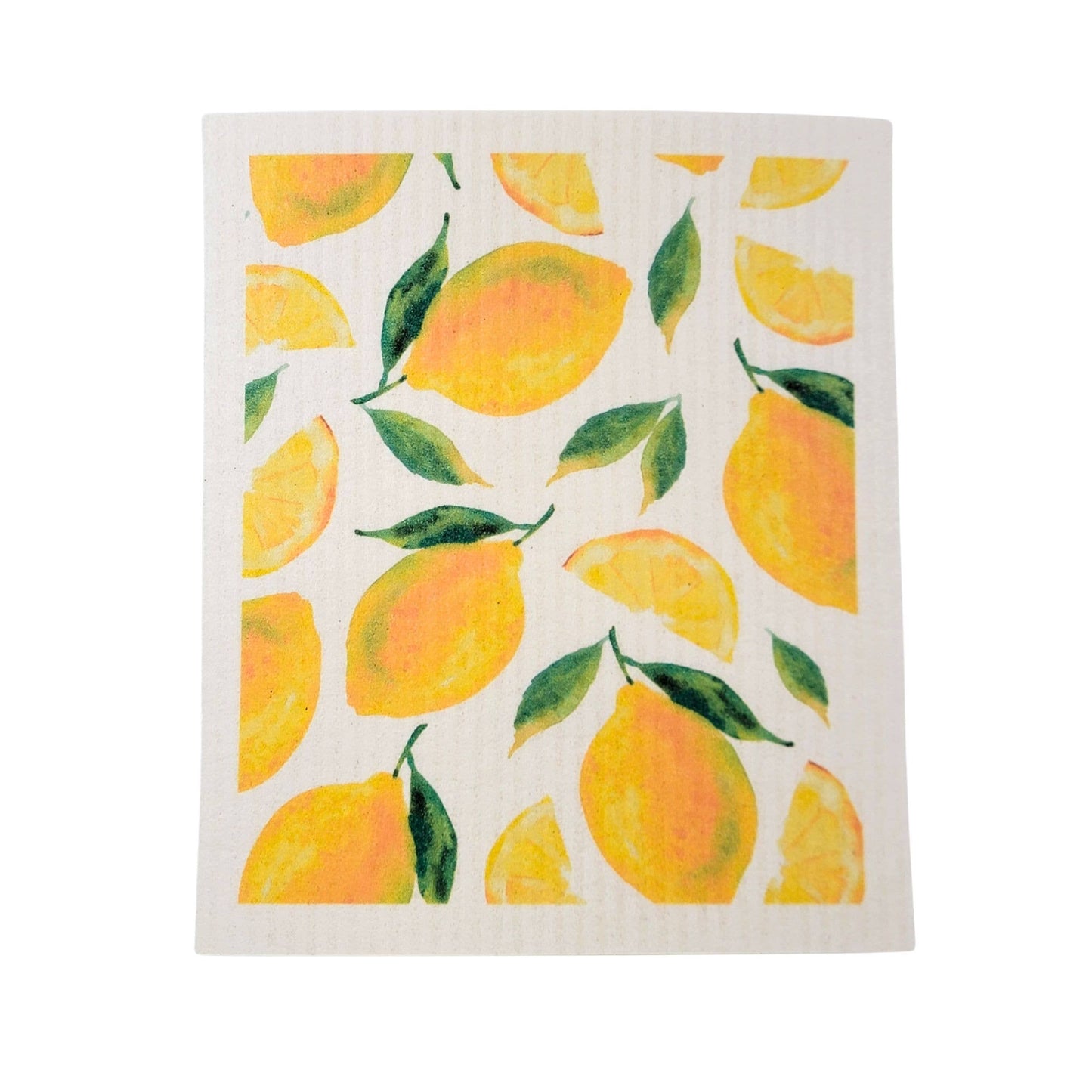 Patterned Lemon Swedish Dishcloth - Swedish Dishcloths