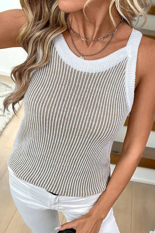 Knit Sweater Tank Top