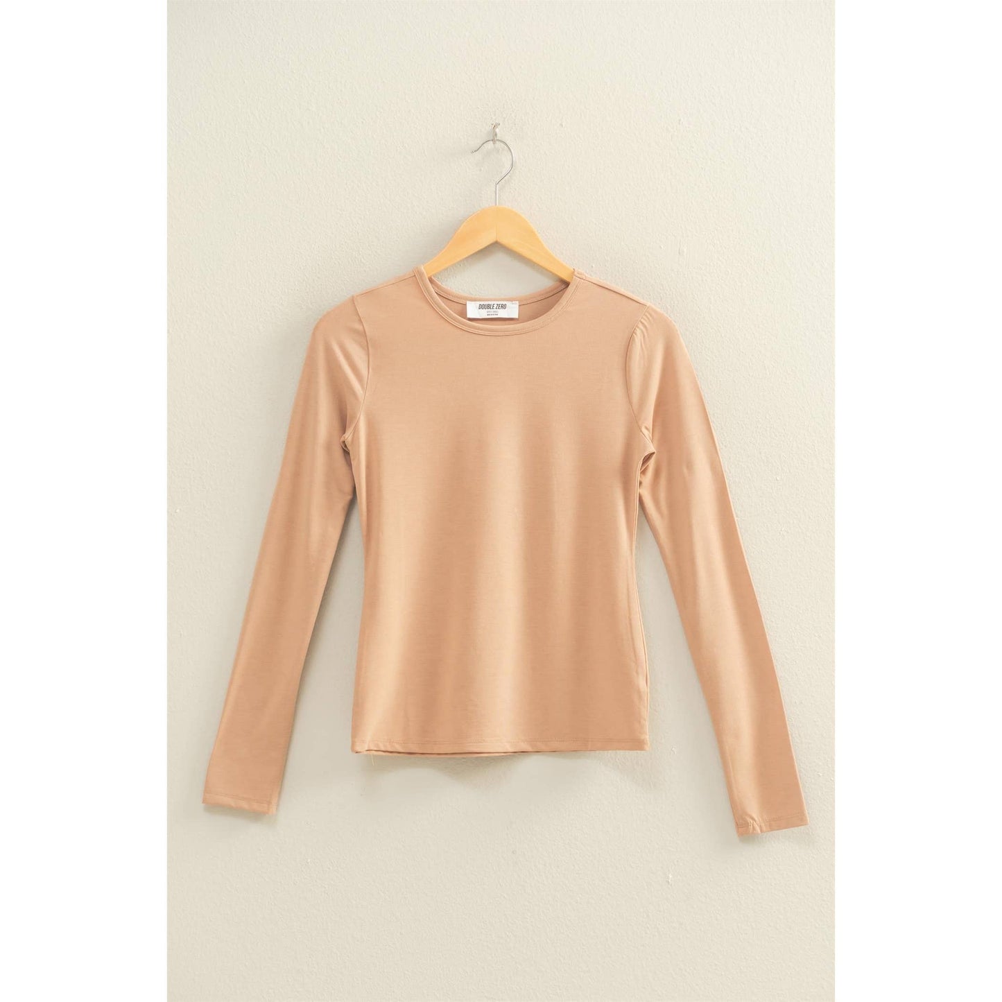 Basic Long Sleeve Crew Neck Top