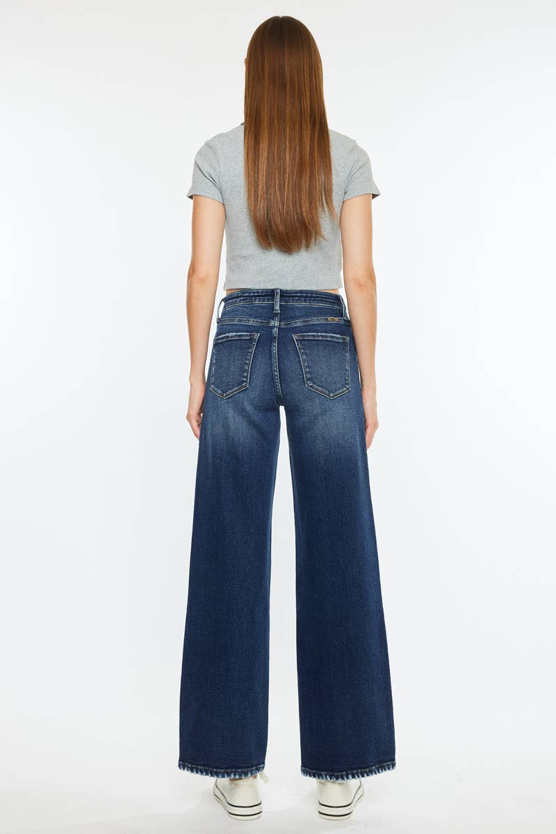 KANCAN HIGH RISE WIDE LEG JEANS