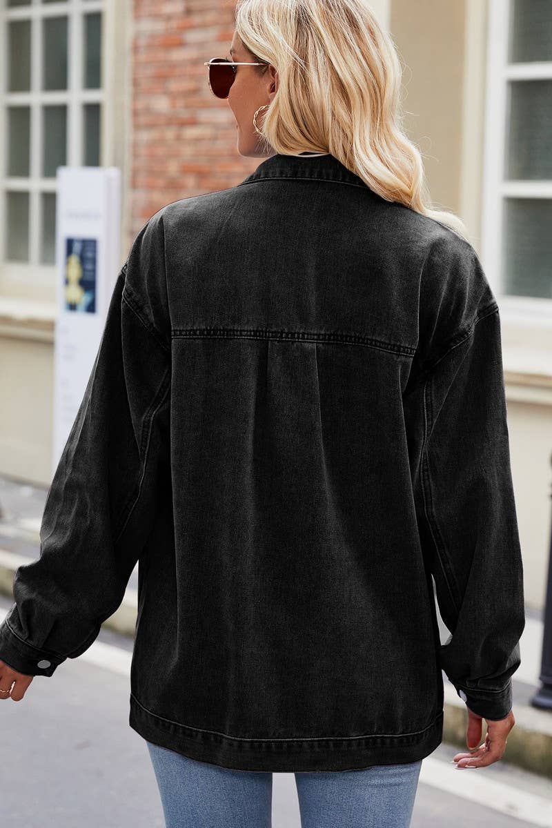 VINTAGE WASHED DENIM JACKET