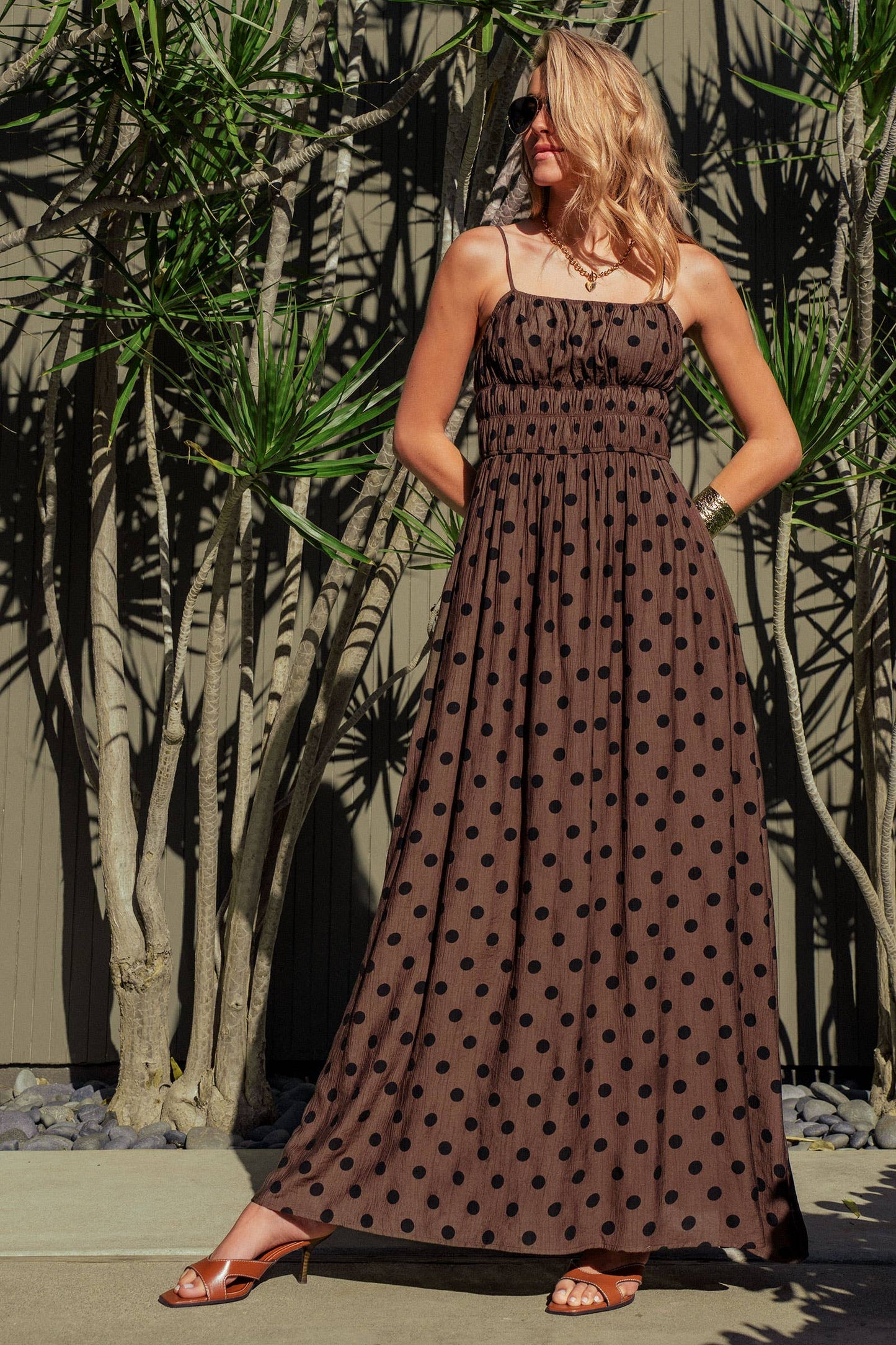 Polka Dot Maxi Dress