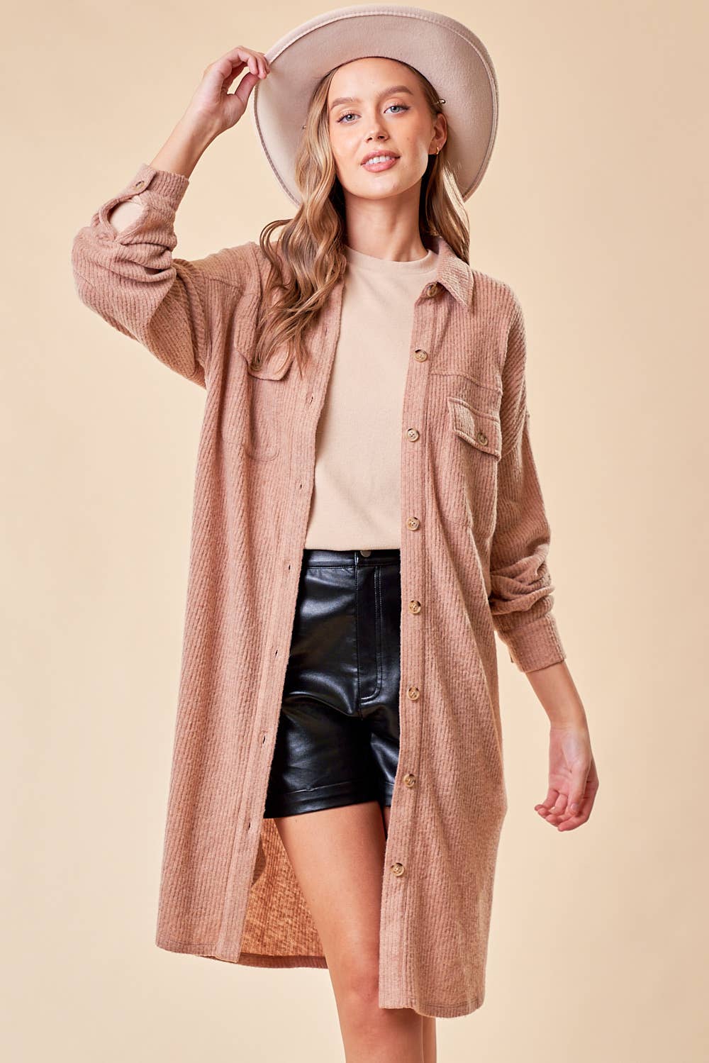 DUSTER KNIT SHACKET