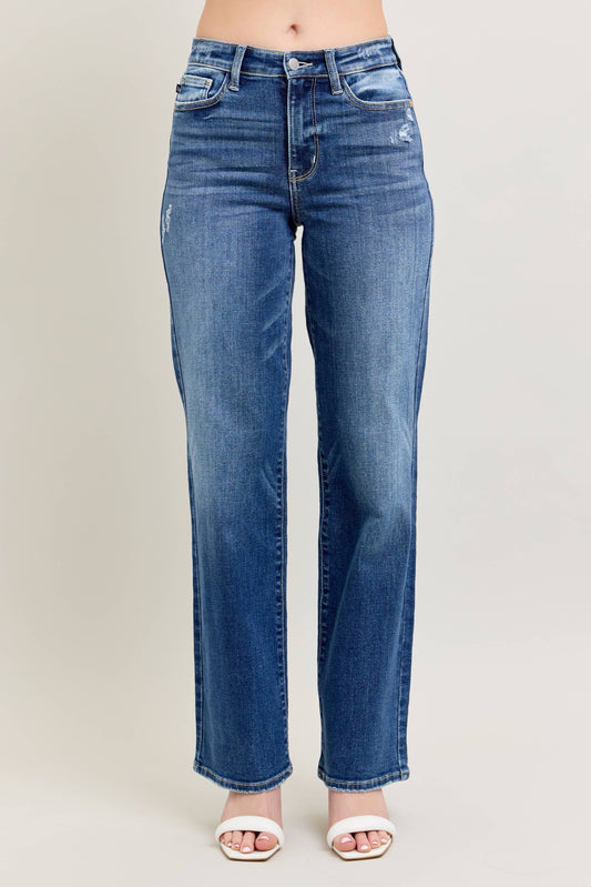 Judy Blue Dark Wash 90's Straight Leg
