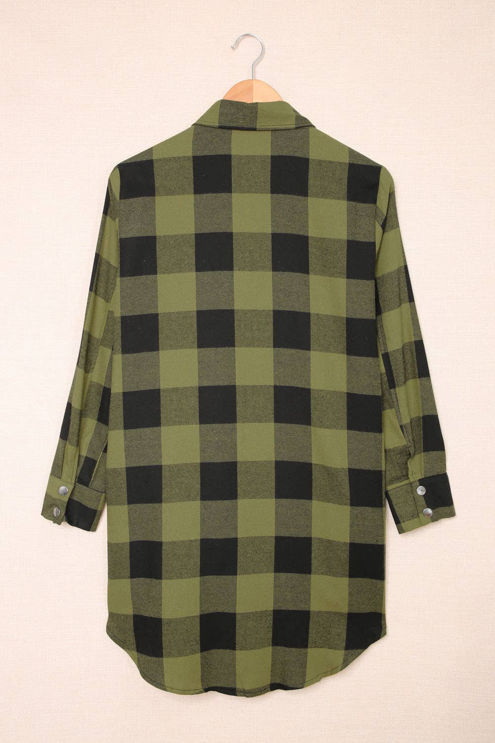 LONG FLANNEL BUTTON DOWN