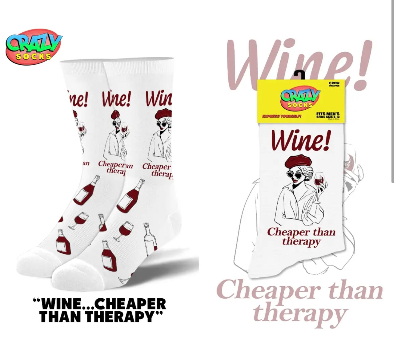 WINE. CHEAPER THAN THERAPY