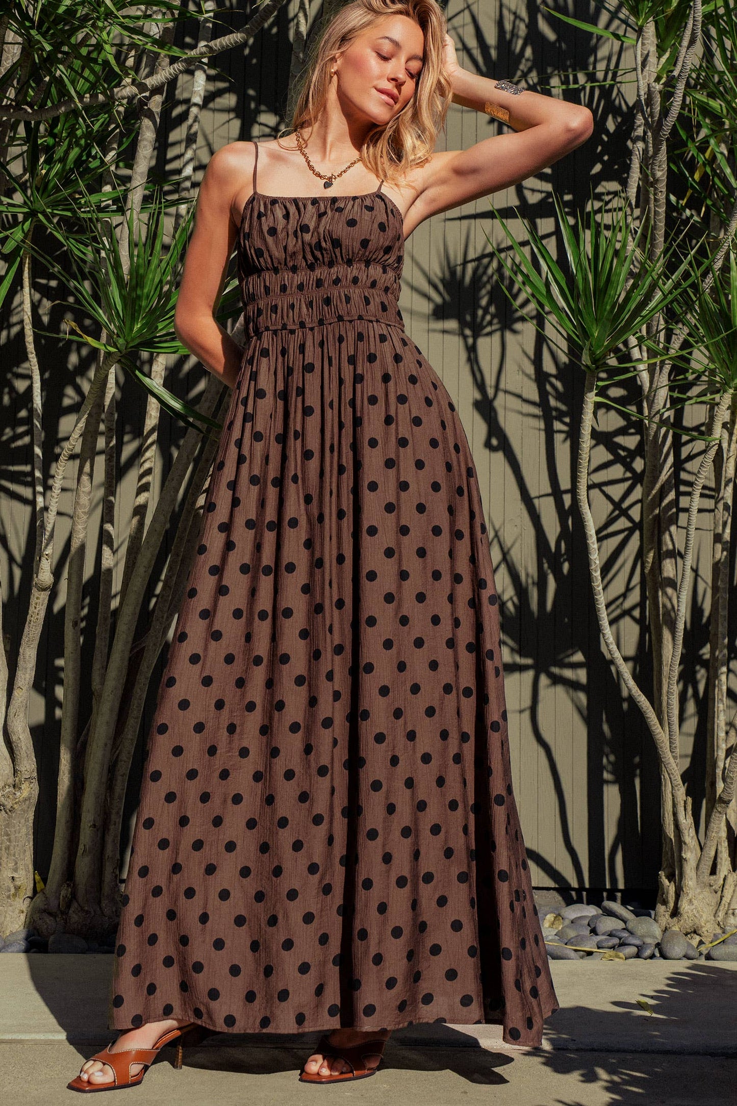 Polka Dot Maxi Dress