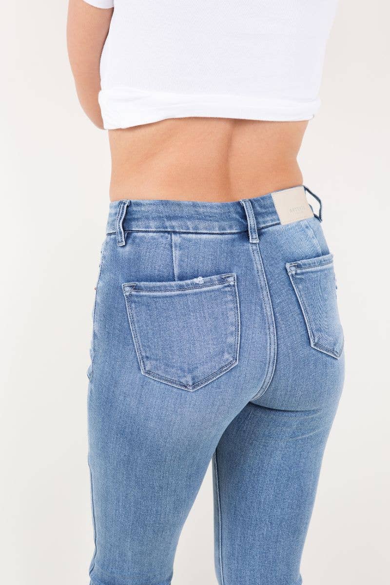 ARTEMIS MESH TUMMY CONTROL HIGH RISE HOLLY FLARE JEANS