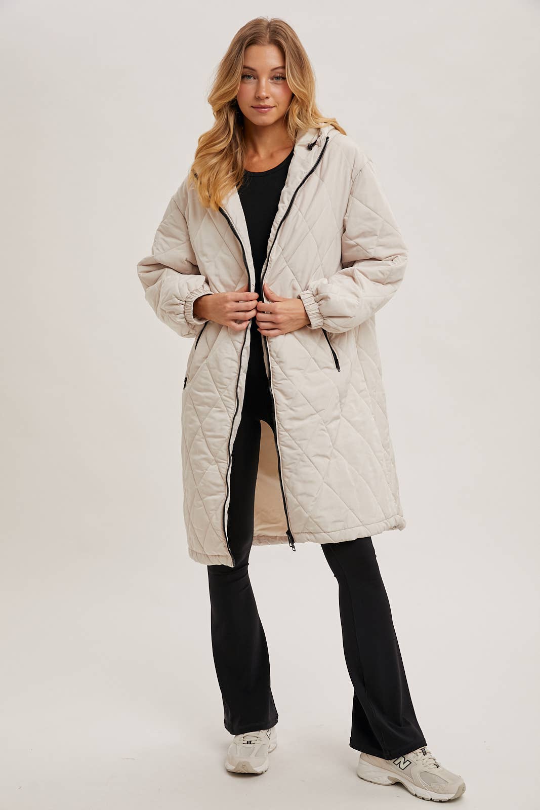 LONGLINE QUILTED PUFFER JACKET