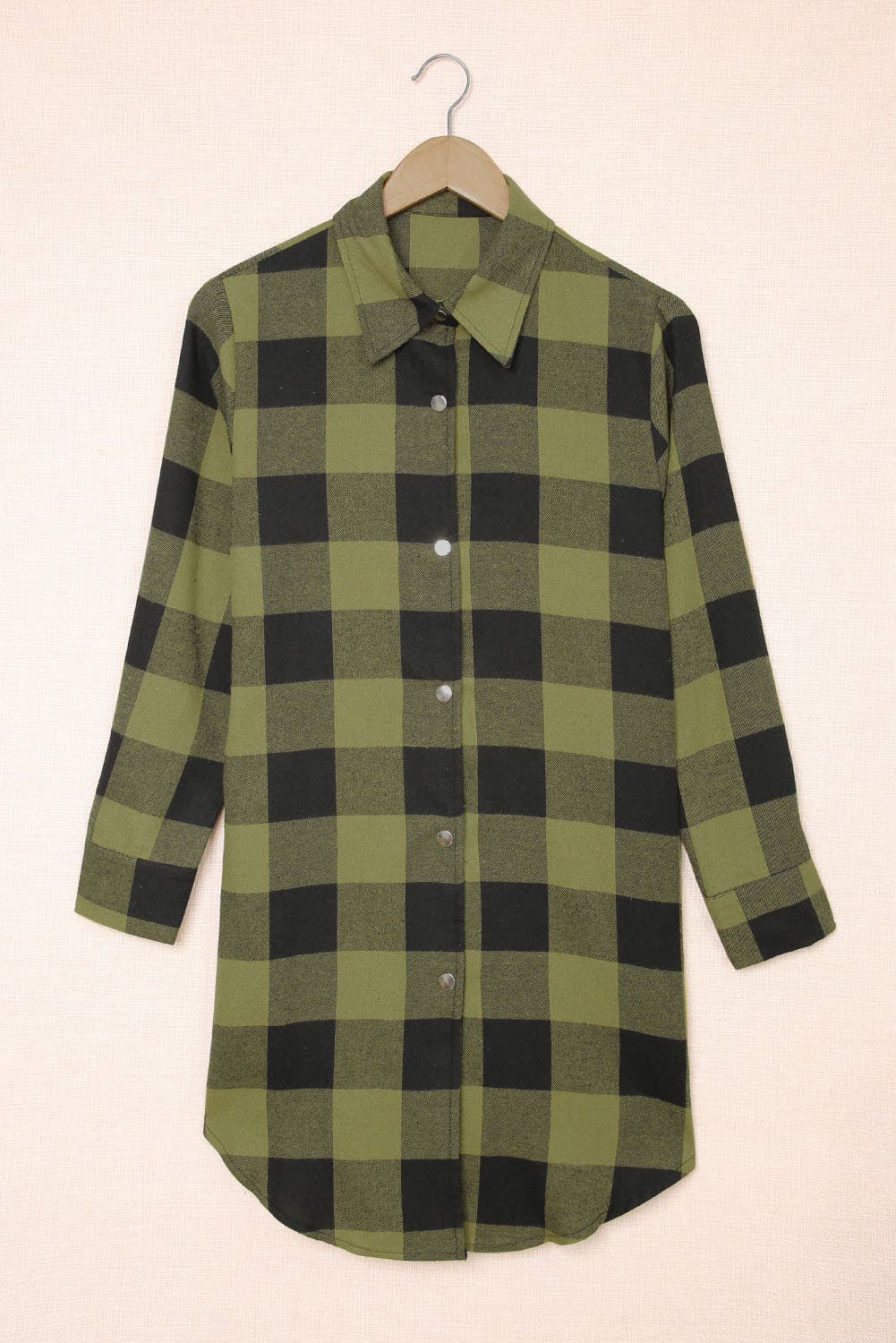 LONG FLANNEL BUTTON DOWN