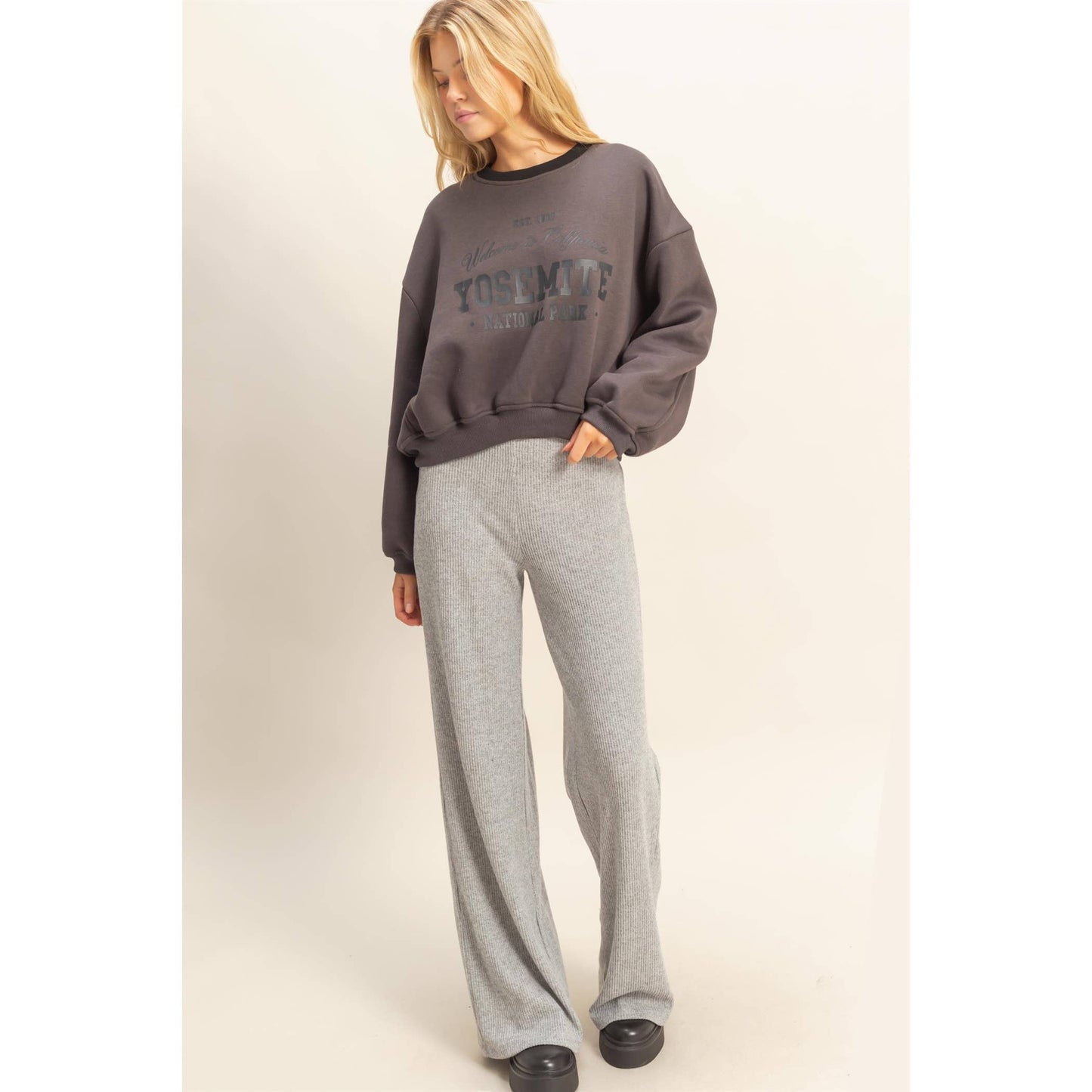Vintage-Inspired Yosemite Crewneck Top