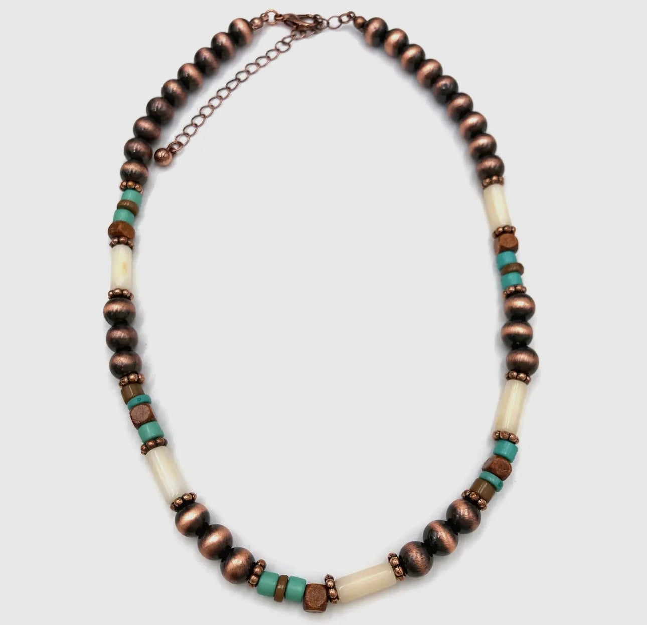 NAVAJO COLOR BEADED COLLAR NECKLACE