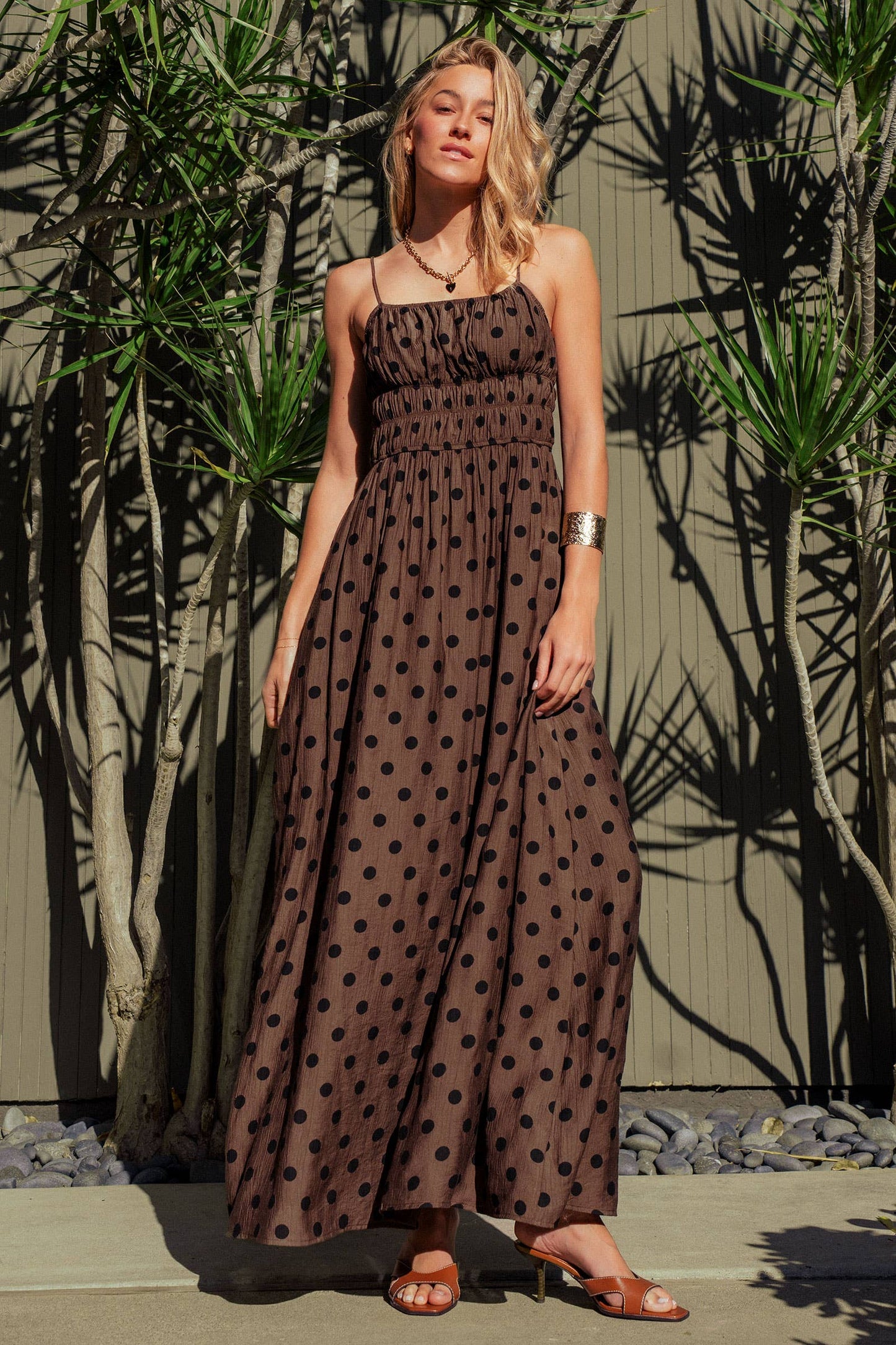 Polka Dot Maxi Dress