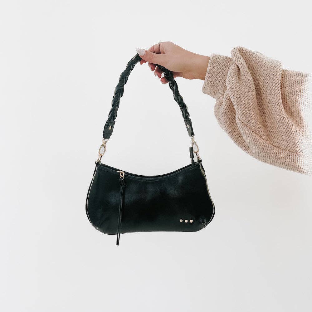 Brynlee Braided Vegan Leather Bag (Bonus Free Strap!)