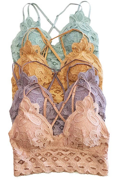 Scalloped Lace Cami Bralette