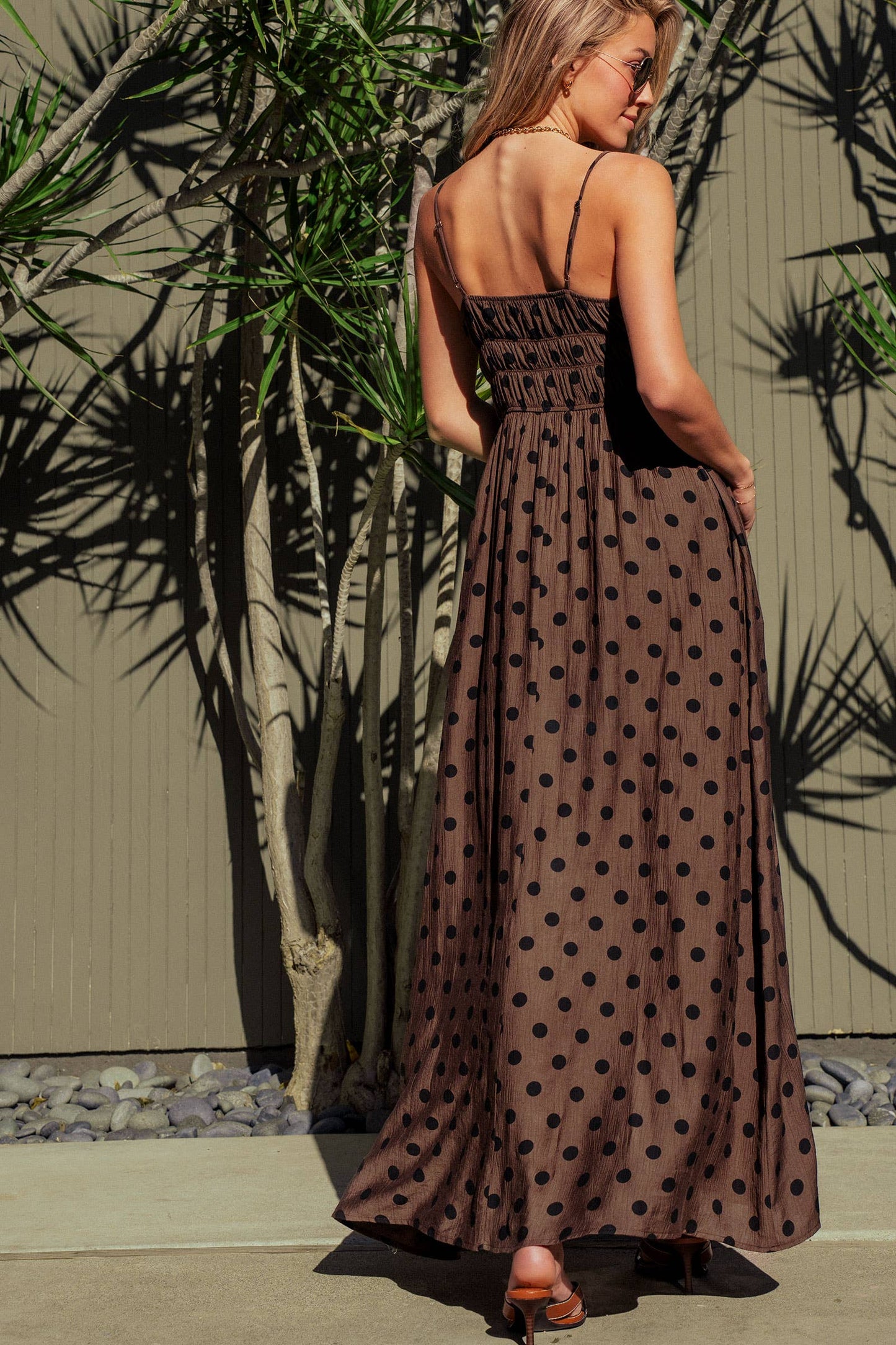 Polka Dot Maxi Dress