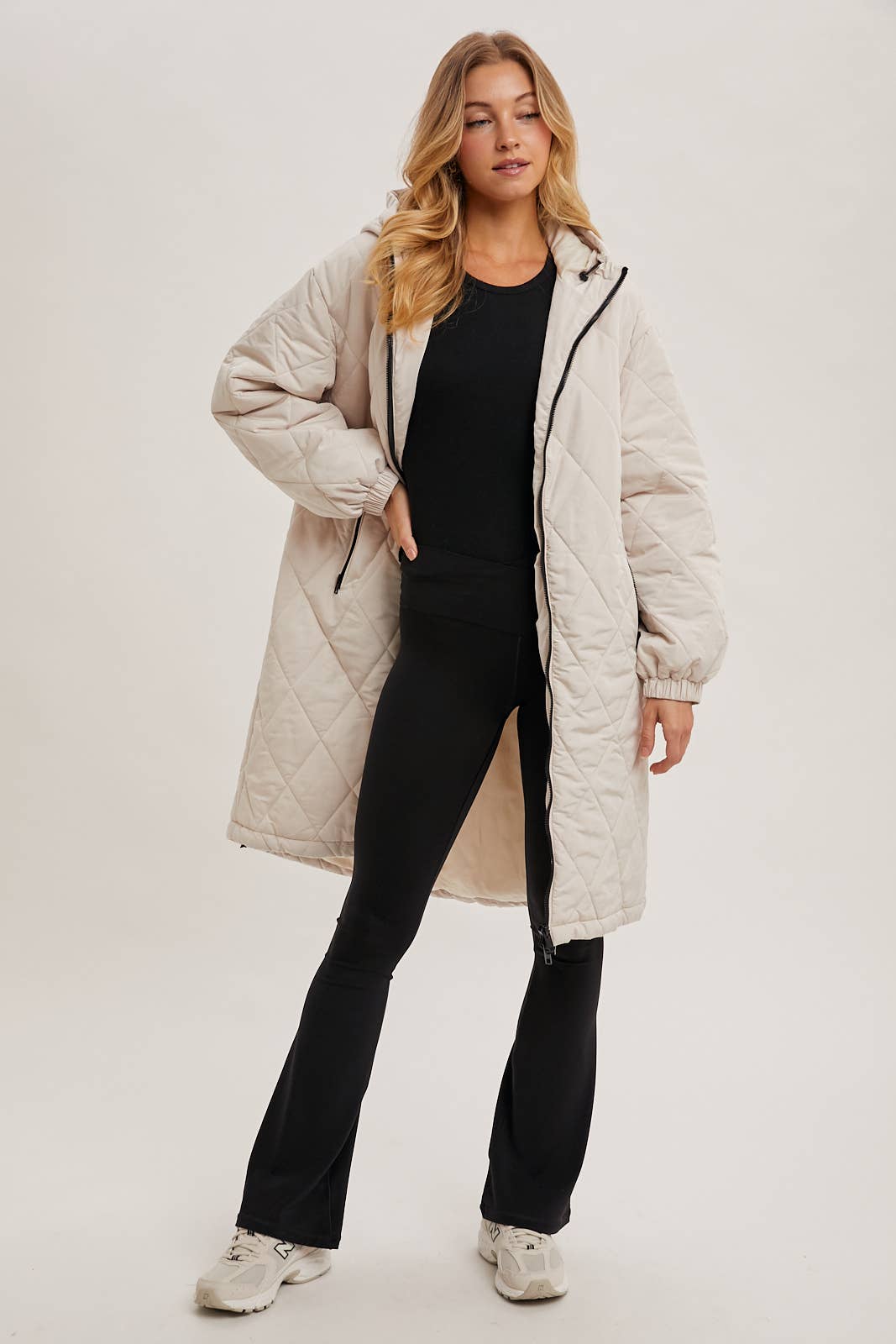 LONGLINE QUILTED PUFFER JACKET