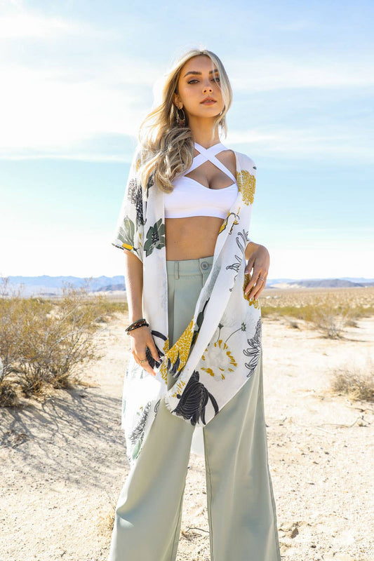Bestselling Floral Motif Kimono for Summer Festivals 🌼