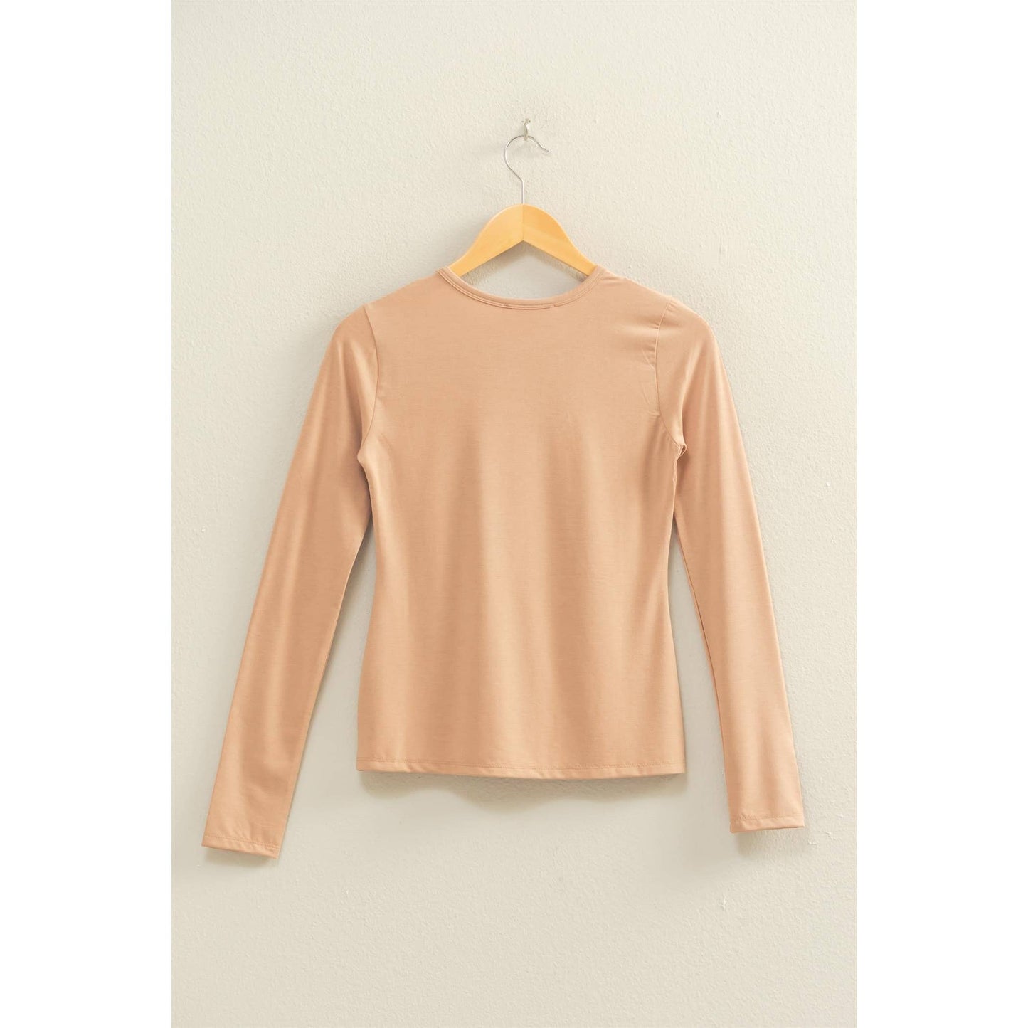 Basic Long Sleeve Crew Neck Top