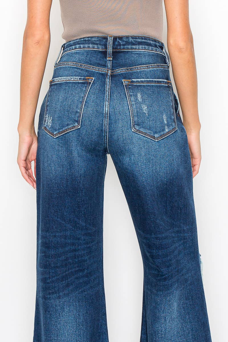 ARTEMIS VINTAGE *HYBRID STYLE* ULTRA HIGH RISE RELAXED FLARE JEANS