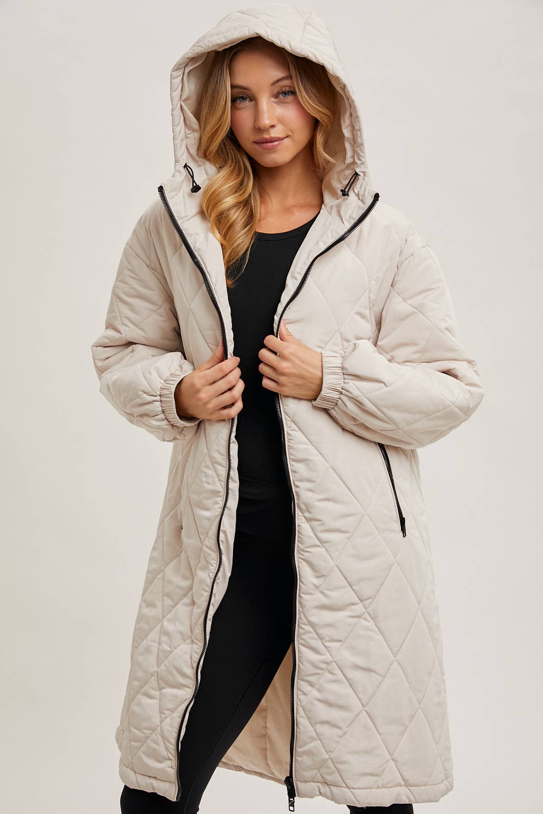 LONGLINE QUILTED PUFFER JACKET
