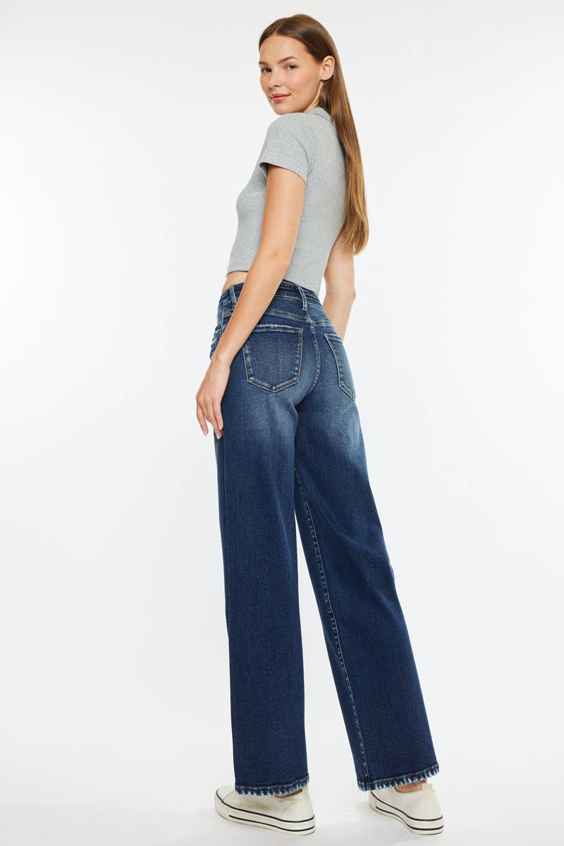 KANCAN HIGH RISE WIDE LEG JEANS