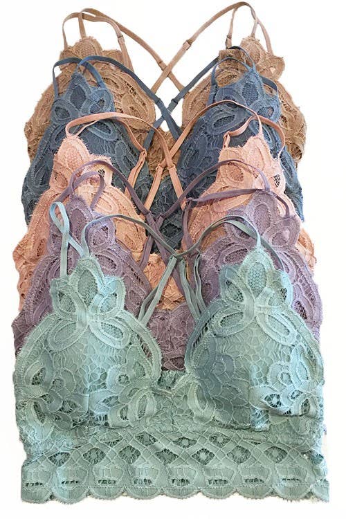 Scalloped Lace Cami Bralette