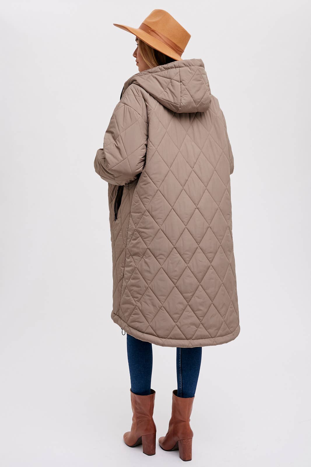 LONGLINE QUILTED PUFFER JACKET