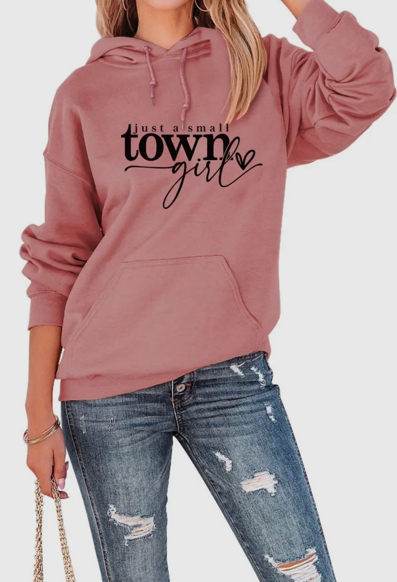 SMALL TOWN GIRL LIGHTWEIGHT HOODIE