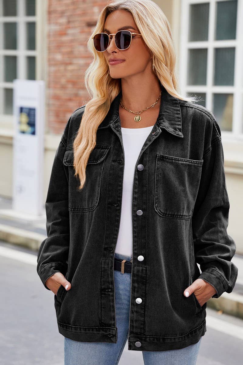 VINTAGE WASHED DENIM JACKET