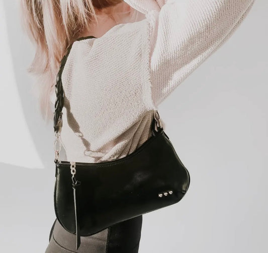 BRYNLEE BRAIDED VEGAN LEATHER CROSSBODY & SHOULDER BAG